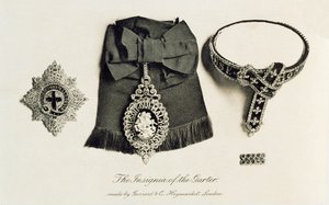 The Insignia of the Garter, lavet af Garrard & Co., Haymarket, London af English School